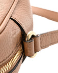 Pebbled Calfskin Small Soho Disco Bag Camelia