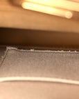 Vitello Seta Canvas FF Embroidered Mini Peekaboo Iconic Satchel Miele Scuro Poudre