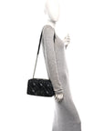 Calfskin Macrocannage Large Caro Bag Black