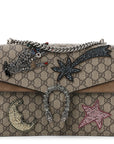 GG Supreme Monogram Shooting Star Embroidered Medium Dionysus Shoulder Bag Beige