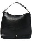 Lambskin Large JC Soft Hobo Bag Black