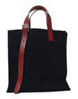 Toile Goeland Vache Hunter Etriviere Shopping Bag Bleu Nuit Rouge H