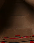 Calfskin Medium Diamond Tote Red