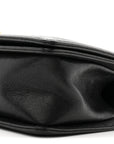 Iridescent Caviar Chevron Quilted Medium Boy Flap Black
