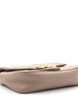 Calfskin Matelasse Super Mini GG Marmont Shoulder Bag Porcelain Rose