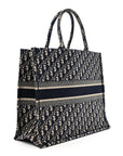 Oblique Large Book Tote Blue Multicolor