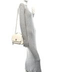 Caviar Quilted Medium Business Affinity Flap White