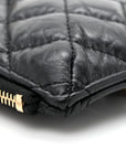 Aged Calfskin Quilted Reissue Phone Holder With Chain Bag Black