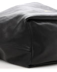 Calfskin XL Squeeze Cord Bag Black
