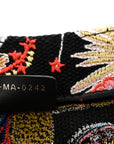 Canvas Zodiac Fantastico Embroidered Medium Book Tote Black Multicolor