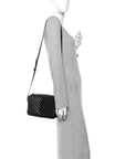 Calfskin Matelasse Monogram Monochrome Lou Camera Bag Black