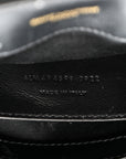 Calfskin Y Quilted Monogram Small Loulou Chain Satchel Black