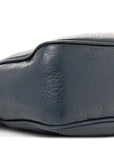 Pebbled Calfskin Small Soho Disco Bag Blue
