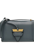 Calfskin Mini Barcelona Shoulder Bag Stone Blue
