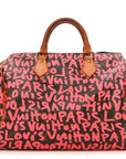 Monogram Graffiti Speedy 30 Fuchsia