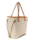 Damier Azur Neo Neverfull MM Rose Ballerine
