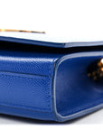 Grain De Poudre Small Classic Monogram Kate Satchel Royal Blue