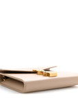 Grain De Poudre Monogram Cassandra Chain Wallet Dark Beige