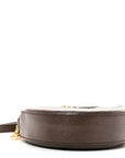 GG Supreme Monogram Web Mini Ophidia Round Shoulder Bag Brown