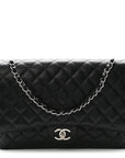 Caviar Quilted Maxi Double Flap Black
