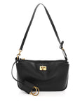 Natural Smooth Calfskin Rodeo Sling Pochette Black