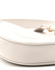 Ancora Calfskin Web Small Jackie Shoulder Bag Light Grey
