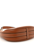 Smooth Calfskin Medium Strap Ava Shoulder Bag Tan