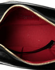 Aged Calfskin Quilted Small Gabrielle Hobo Black