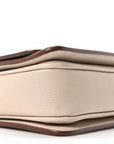 Goatskin Small D-Ring Bag Beige