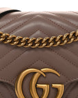 Calfskin Matelasse Small GG Marmont Shoulder Bag Porcelain Rose