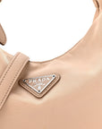 Tessuto Nylon Saffiano Re-Edition 2006 Shoulder Bag Cammeo