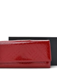 Patent Calfskin Wallet Red