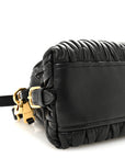 Nappa Matelasse Dome Crossbody Black