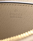GG Supreme Monogram Textured Dollar Calfskin Web Mini Ophidia GG Handbag Beige Mystic White Oatmeal