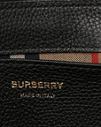 Grainy Calfskin Vintage Check Note Crossbody Bag Black
