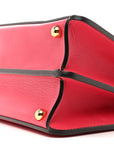 Vitello Seta Shiny Nappa Small Peekaboo I SEE U Satchel Lampone Light Rose