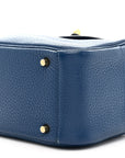 Taurillon Clemence Mini Lindy 20 Deep Bleu