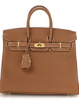 Togo Birkin 25 Gold