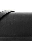 Grained Calfskin Mini Belt Bag Black