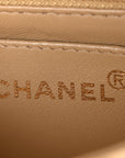 Lambskin Quilted Bekko Resin Mini Square Flap Beige