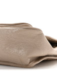 Crinkled Calfskin Matelasse Monogram Medium Niki Chain Satchel Gold Sand