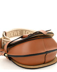 Calfskin Jacquard Mini Gate Dual Bag Tan