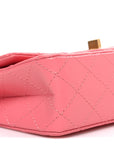 Aged Calfskin Quilted 2.55 Reissue Mini Flap Pink