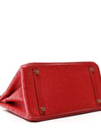 Ostrich Birkin 30 Rouge Vif