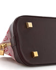 Mini Monogram Alma Long Cherry
