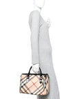 Nova Check Patent Small Chester Bowling Bag Black
