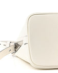 Saffiano Cuir Small Matinee Tote Bianco Black