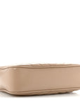 Calfskin Matelasse Monogram Lou Camera Bag Dark Beige