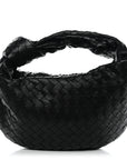 Nappa Intrecciato Teen Jodie Hobo Black