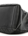 Caviar Quilted Grand Shopping Tote GST Black